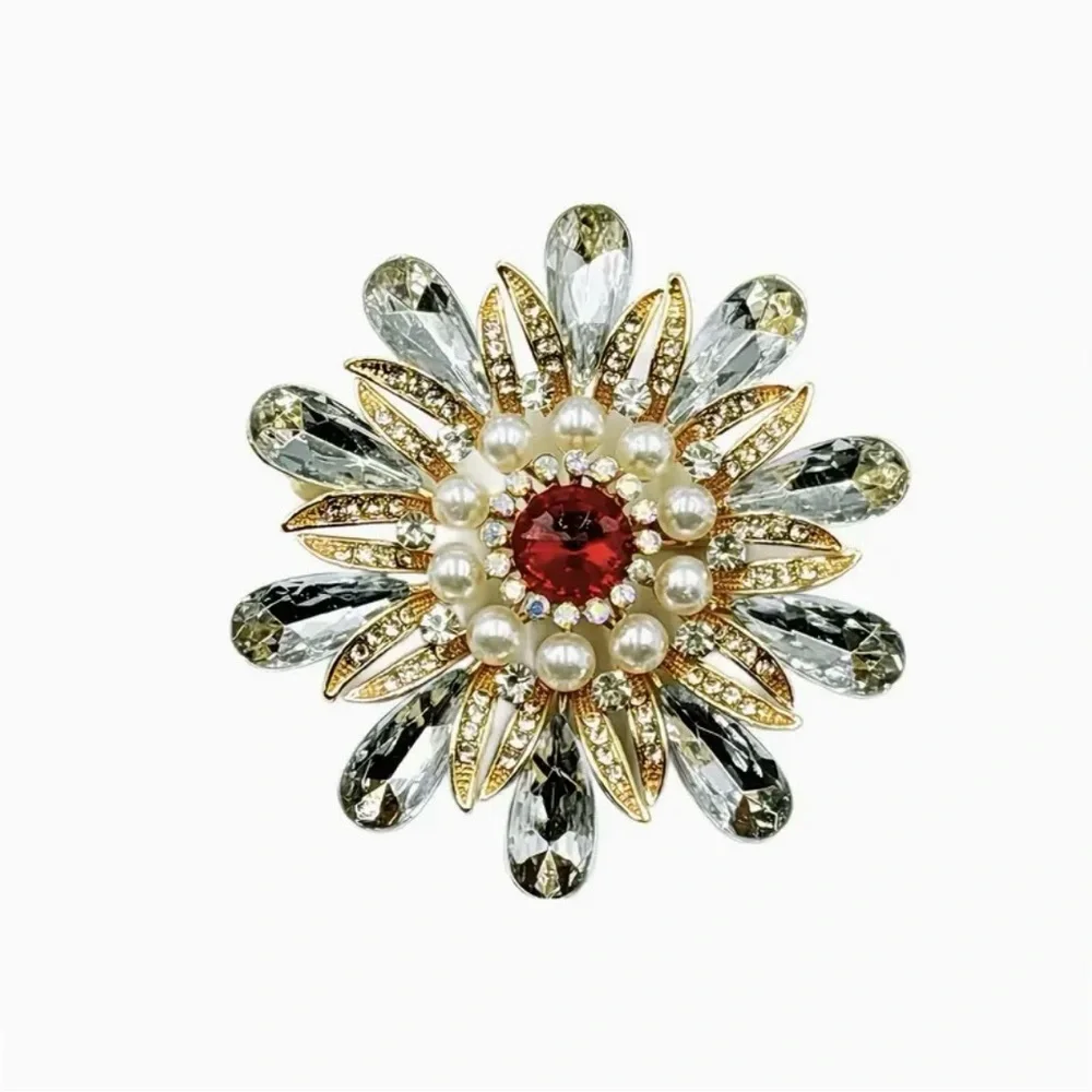 Floral Fashion Brooch Modern